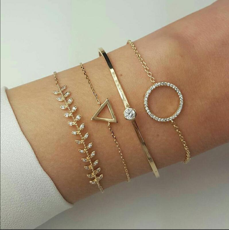Tocona 30 Styles Bohemian Bracelet Set for women Shell Star Map Pineapple Heart Natural stone Beads chains Bangle Boho Jewelry