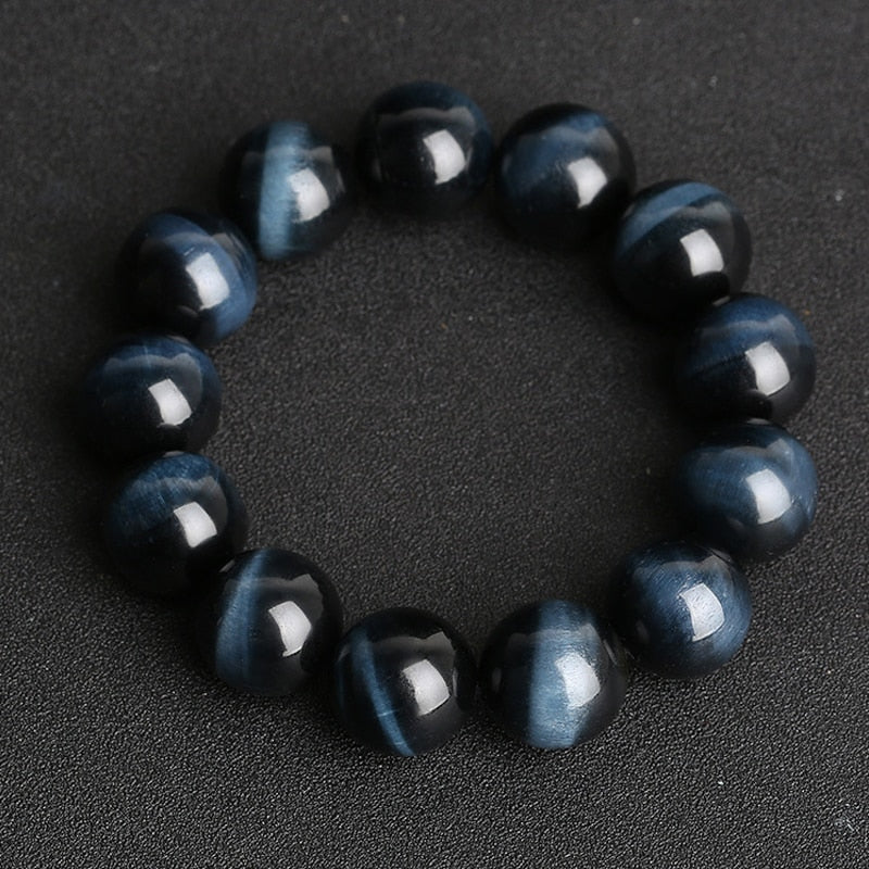 5A+ Lightning Royal Blue Tiger Eye Bracelets Men Highest Quality Natural Stone Round Beads Bracelets for Women Jewelry Pulsera