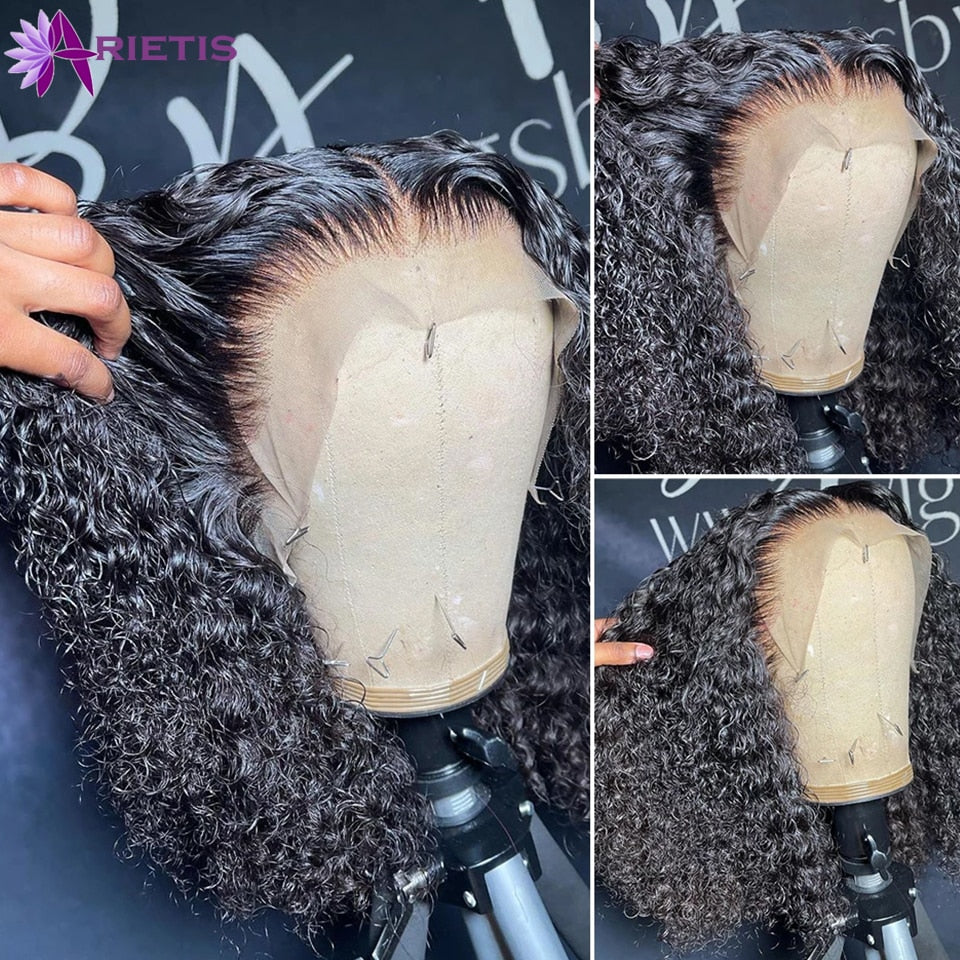 Pixie Cut Wig Human Hair Curly Bob Wig Lace Front Human Hair Wigs For Women Preplucked HD Lace Fontal Wig Remy 4x4 Closure Wig