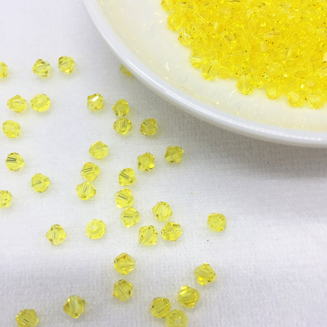 Wholesale 4MM 100pcs Austria Crystal Beads Spacer Glass Bead DIY Earrings Bracelet Choker Necklace Jewelry Making