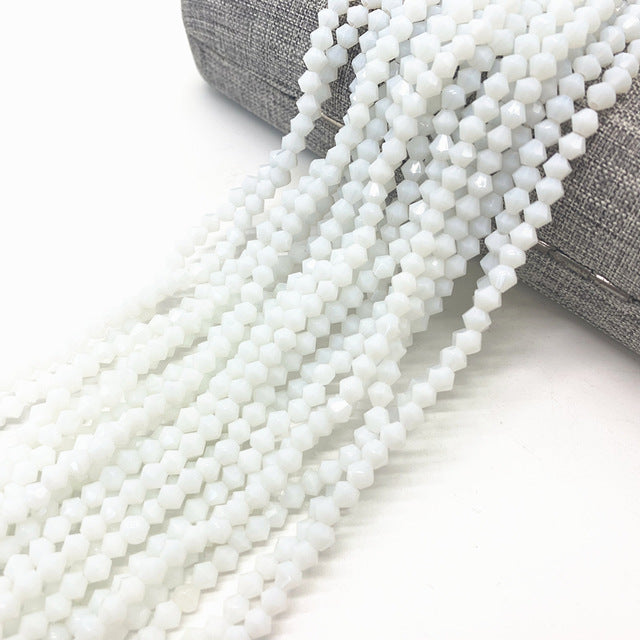 Wholesale 4MM 100pcs Austria Crystal Beads Spacer Glass Bead DIY Earrings Bracelet Choker Necklace Jewelry Making