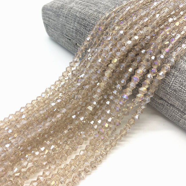 Wholesale 4MM 100pcs Austria Crystal Beads Spacer Glass Bead DIY Earrings Bracelet Choker Necklace Jewelry Making