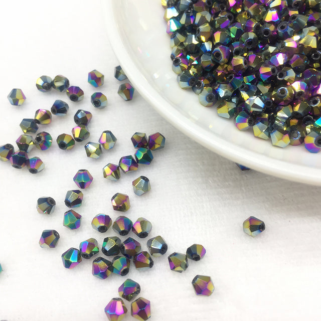 Wholesale 4MM 100pcs Austria Crystal Beads Spacer Glass Bead DIY Earrings Bracelet Choker Necklace Jewelry Making