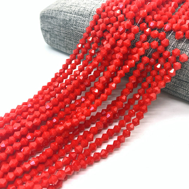 Wholesale 4MM 100pcs Austria Crystal Beads Spacer Glass Bead DIY Earrings Bracelet Choker Necklace Jewelry Making