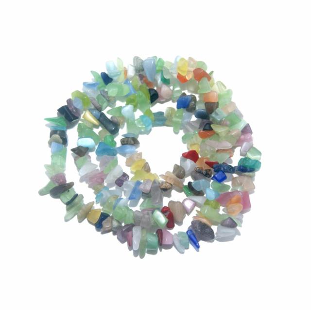 Natural Stone 3-5MM Irregular Shape Freeform Chip Bead Tiger Eye Amethysts Agates Lapis lazuli For Jewelry Making DIY Bracelet