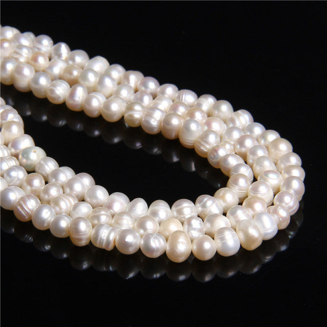 Real Natural Pearls Beads Freshwater Pearl Bead Baroque Loose Perles For DIY Craft Bracelet Necklace Jewelry Making 14" strand