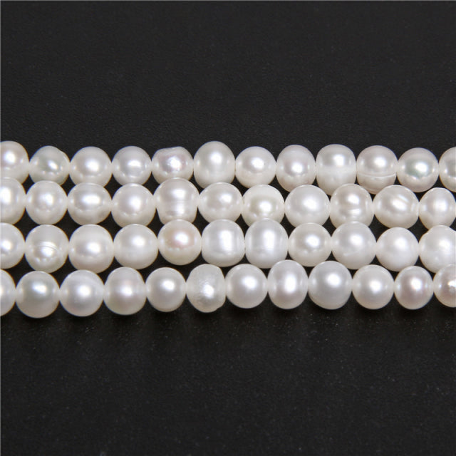 Real Natural Pearls Beads Freshwater Pearl Bead Baroque Loose Perles For DIY Craft Bracelet Necklace Jewelry Making 14" strand