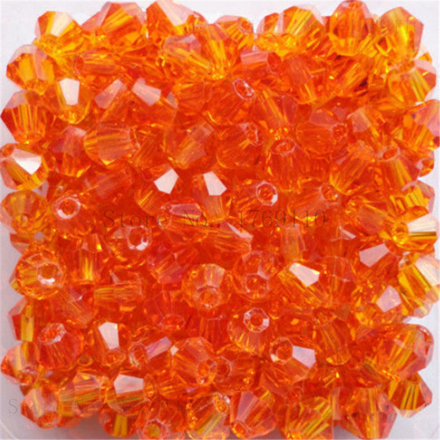 Isywaka Sale U Pick Color 3mm 4mm 6mm 8mm Bicone Austria Crystal Bead charm Glass Bead Loose Spacer Bead for DIY Jewelry Making