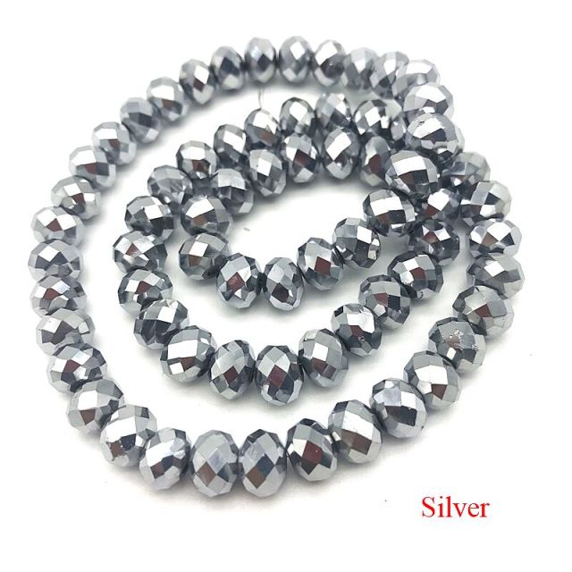 2X3/ 3X4/ 4X6/ 6X8mm Crystal Beads AB Multicolor Sapcer Glass Beads for Jewelry Hand Ring Necklace Making DIY Wholesale