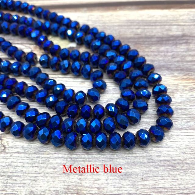 2X3/ 3X4/ 4X6/ 6X8mm Crystal Beads AB Multicolor Sapcer Glass Beads for Jewelry Hand Ring Necklace Making DIY Wholesale