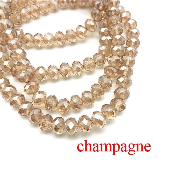 2X3/ 3X4/ 4X6/ 6X8mm Crystal Beads AB Multicolor Sapcer Glass Beads for Jewelry Hand Ring Necklace Making DIY Wholesale