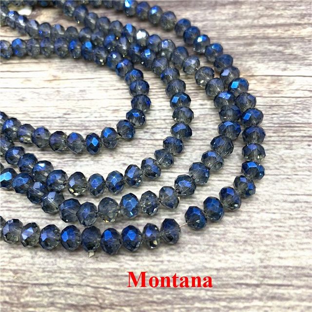 2X3/ 3X4/ 4X6/ 6X8mm Crystal Beads AB Multicolor Sapcer Glass Beads for Jewelry Hand Ring Necklace Making DIY Wholesale