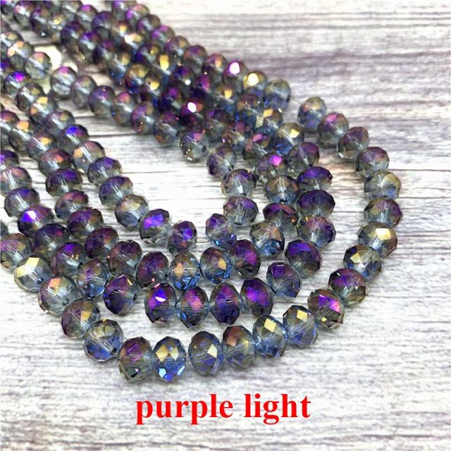 2X3/ 3X4/ 4X6/ 6X8mm Crystal Beads AB Multicolor Sapcer Glass Beads for Jewelry Hand Ring Necklace Making DIY Wholesale