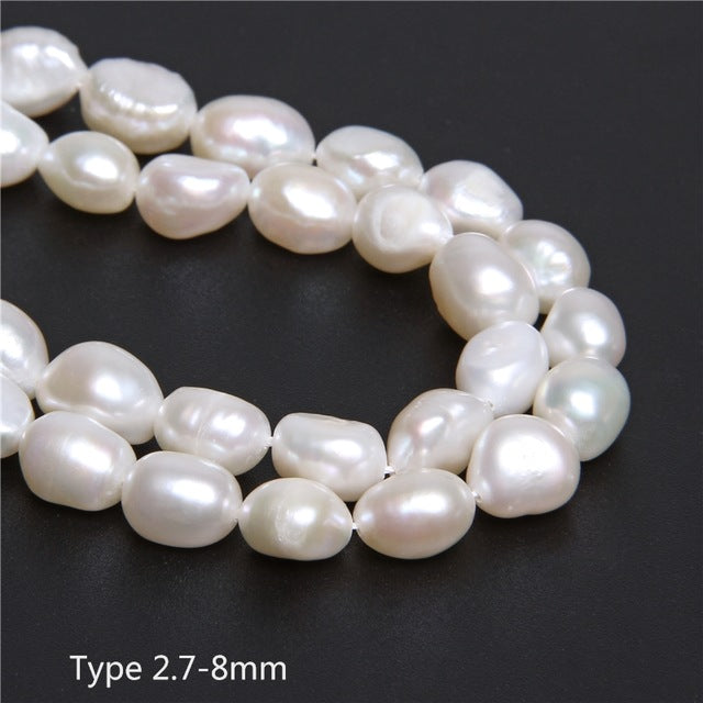 Real Natural Pearls Beads Freshwater Pearl Bead Baroque Loose Perles For DIY Craft Bracelet Necklace Jewelry Making 14" strand
