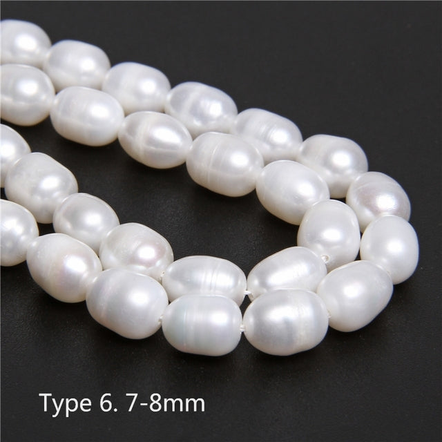 Real Natural Pearls Beads Freshwater Pearl Bead Baroque Loose Perles For DIY Craft Bracelet Necklace Jewelry Making 14" strand