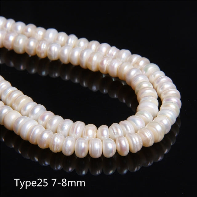 Real Natural Pearls Beads Freshwater Pearl Bead Baroque Loose Perles For DIY Craft Bracelet Necklace Jewelry Making 14" strand