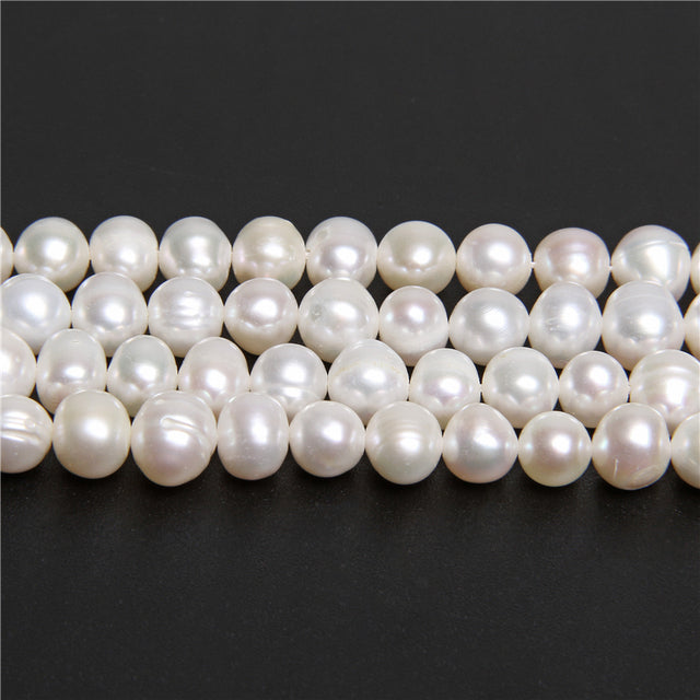 Real Natural Pearls Beads Freshwater Pearl Bead Baroque Loose Perles For DIY Craft Bracelet Necklace Jewelry Making 14" strand