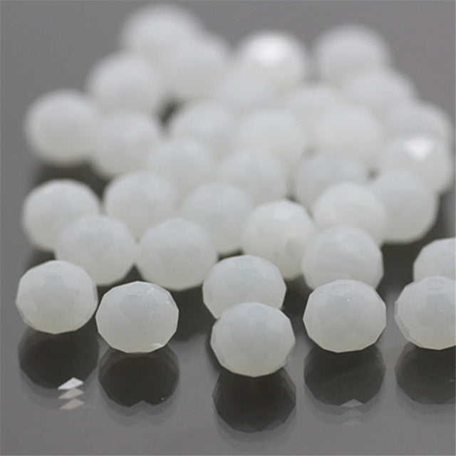 Isywaka Pink Multicolor 4*6mm 50pcs Rondelle Austria faceted Crystal Glass Beads Loose Spacer Round Beads for Jewelry Making