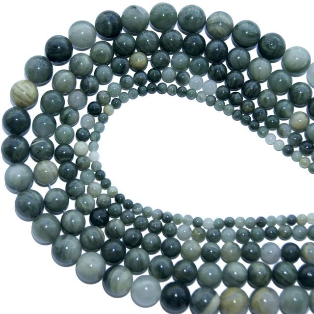 Wholesale 4 6 8 10 MM Natural Stone Beads Lava Tiger Eye Agates Lapis lazuli Loose Stone Beads For Jewelry DIY Bracelet Necklace