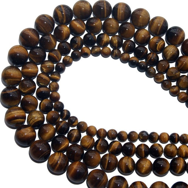 Wholesale 4 6 8 10 MM Natural Stone Beads Lava Tiger Eye Agates Lapis lazuli Loose Stone Beads For Jewelry DIY Bracelet Necklace