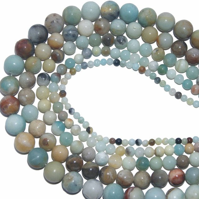 Wholesale 4 6 8 10 MM Natural Stone Beads Lava Tiger Eye Agates Lapis lazuli Loose Stone Beads For Jewelry DIY Bracelet Necklace