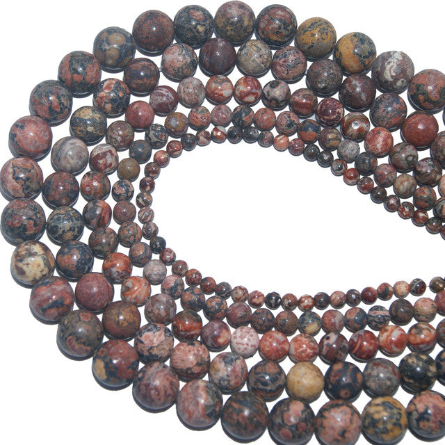 Wholesale 4 6 8 10 MM Natural Stone Beads Lava Tiger Eye Agates Lapis lazuli Loose Stone Beads For Jewelry DIY Bracelet Necklace