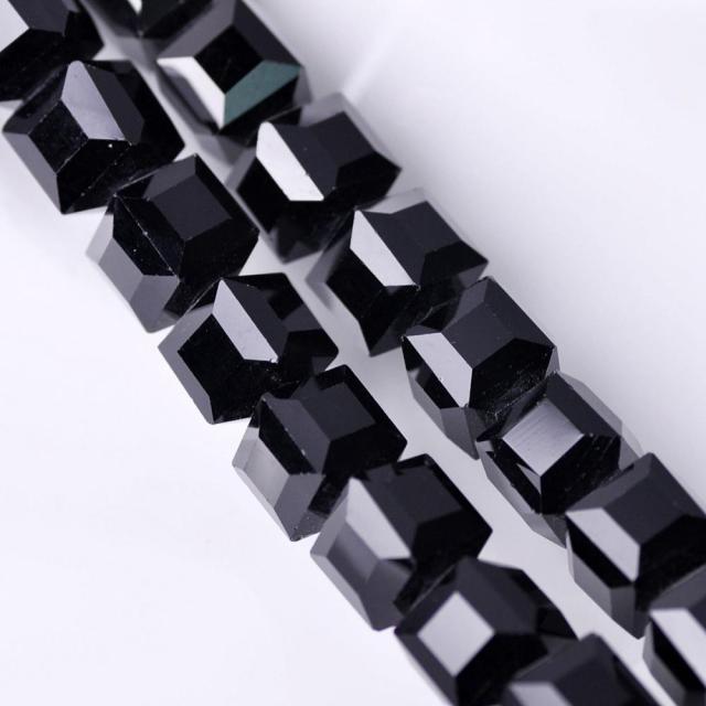 3mm 4mm 6mm 8mm 10mm Cube Square Faceted Czech Crystal Glass Loose Crafts Beads Wholesale Lot for Jewelry Making DIY Part 1