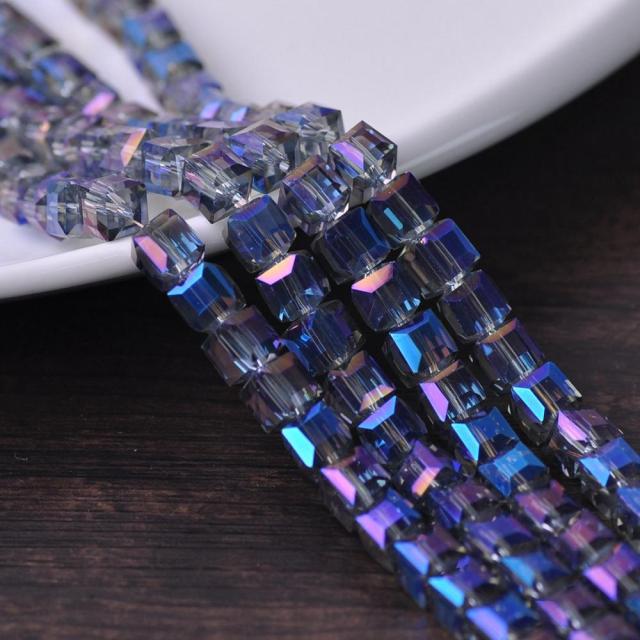 3mm 4mm 6mm 8mm 10mm Cube Square Faceted Czech Crystal Glass Loose Crafts Beads Wholesale Lot for Jewelry Making DIY Part 1