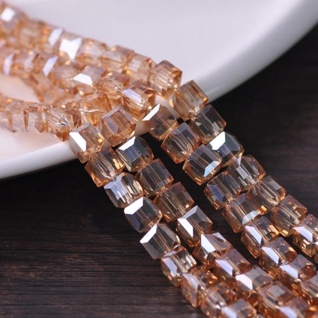 3mm 4mm 6mm 8mm 10mm Cube Square Faceted Czech Crystal Glass Loose Crafts Beads Wholesale Lot for Jewelry Making DIY Part 1