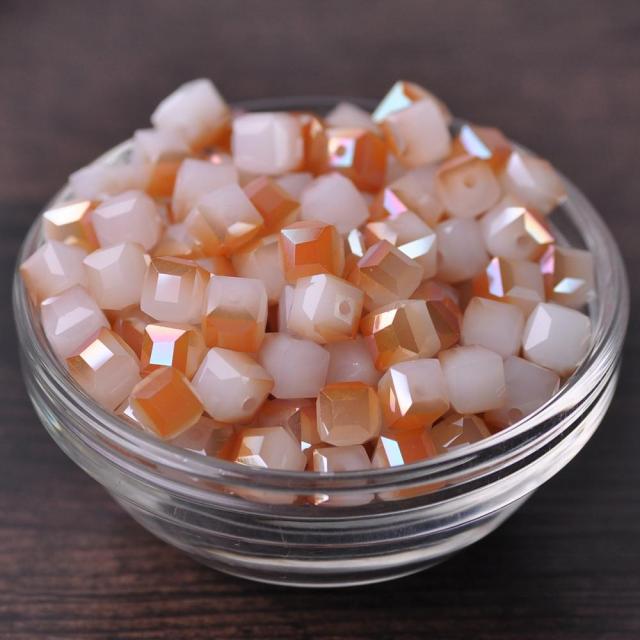 3mm 4mm 6mm 8mm 10mm Cube Square Faceted Czech Crystal Glass Loose Crafts Beads Wholesale Lot for Jewelry Making DIY Part 1