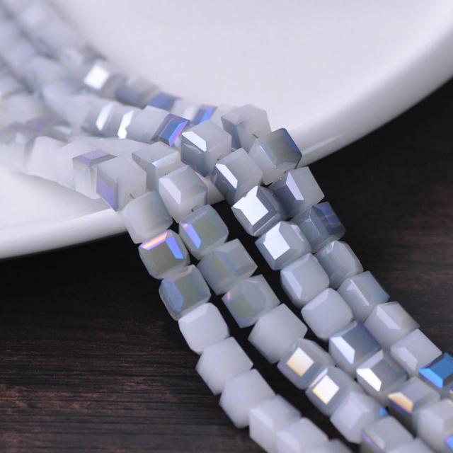 3mm 4mm 6mm 8mm 10mm Cube Square Faceted Czech Crystal Glass Loose Crafts Beads Wholesale Lot for Jewelry Making DIY Part 1