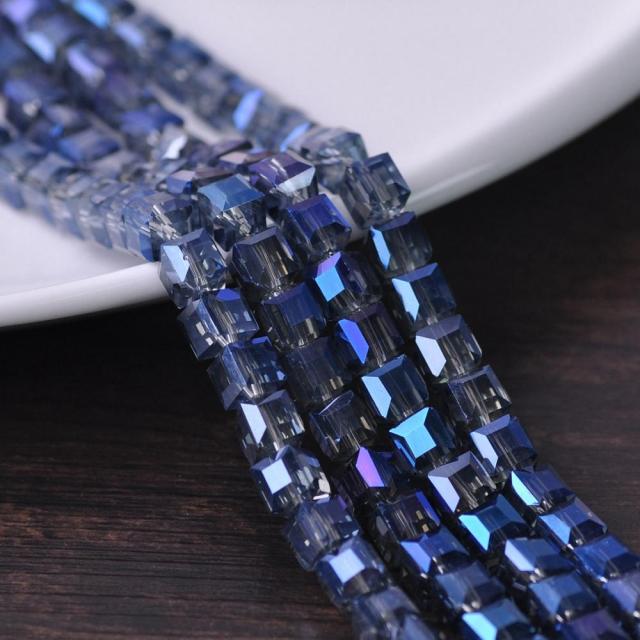 3mm 4mm 6mm 8mm 10mm Cube Square Faceted Czech Crystal Glass Loose Crafts Beads Wholesale Lot for Jewelry Making DIY Part 1