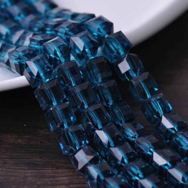 3mm 4mm 6mm 8mm 10mm Cube Square Faceted Czech Crystal Glass Loose Crafts Beads Wholesale Lot for Jewelry Making DIY Part 1