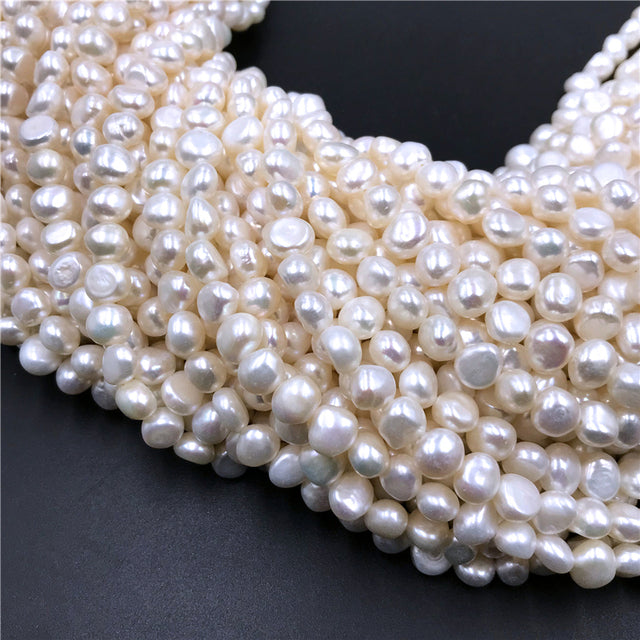 Real Natural Pearls Beads Freshwater Pearl Bead Baroque Loose Perles For DIY Craft Bracelet Necklace Jewelry Making 14" strand