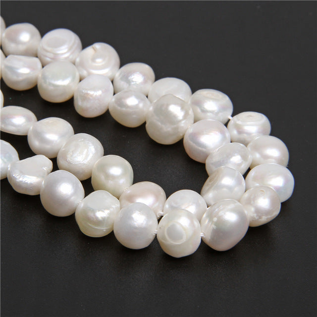 Real Natural Pearls Beads Freshwater Pearl Bead Baroque Loose Perles For DIY Craft Bracelet Necklace Jewelry Making 14" strand