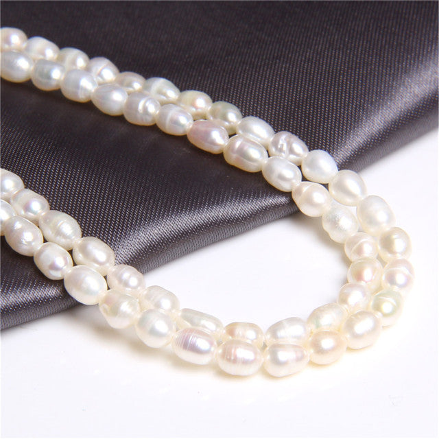 Real Natural Pearls Beads Freshwater Pearl Bead Baroque Loose Perles For DIY Craft Bracelet Necklace Jewelry Making 14" strand