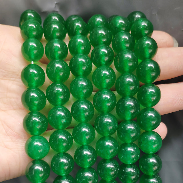 Wholesale Jades Chalcedony Beads Natural Stone Bedas for Jewelry Making Loose Spacer Round Beads DIY Necklace Bracelet 15inch
