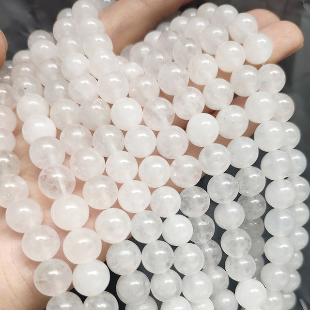 Wholesale Jades Chalcedony Beads Natural Stone Bedas for Jewelry Making Loose Spacer Round Beads DIY Necklace Bracelet 15inch