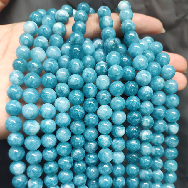 Wholesale Jades Chalcedony Beads Natural Stone Bedas for Jewelry Making Loose Spacer Round Beads DIY Necklace Bracelet 15inch