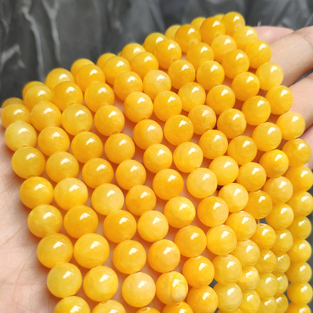 Wholesale Jades Chalcedony Beads Natural Stone Bedas for Jewelry Making Loose Spacer Round Beads DIY Necklace Bracelet 15inch
