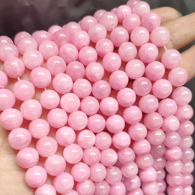 Wholesale Jades Chalcedony Beads Natural Stone Bedas for Jewelry Making Loose Spacer Round Beads DIY Necklace Bracelet 15inch