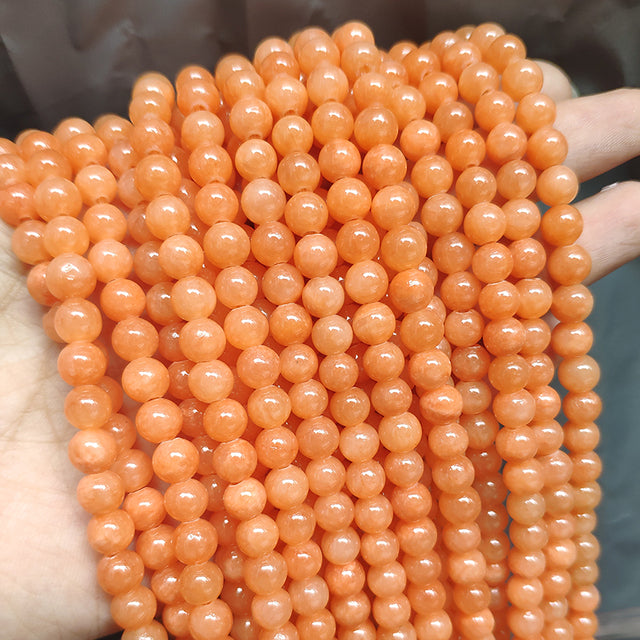 Wholesale Jades Chalcedony Beads Natural Stone Bedas for Jewelry Making Loose Spacer Round Beads DIY Necklace Bracelet 15inch