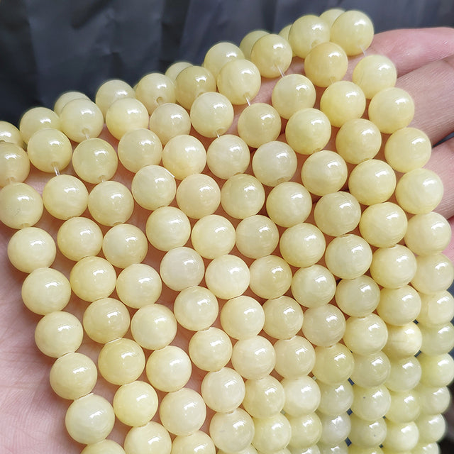 Wholesale Jades Chalcedony Beads Natural Stone Bedas for Jewelry Making Loose Spacer Round Beads DIY Necklace Bracelet 15inch