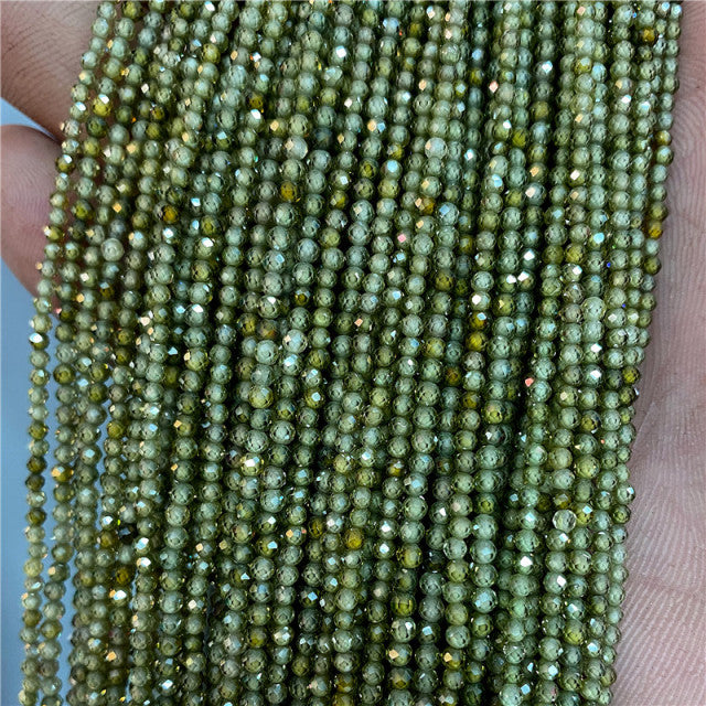 Natural Stone Faceted Small 2 3 4 mm Beads Pink Opal Morgan Loose Spacer Quartz Crystal Beads Jewelry Making Necklace Bracelets