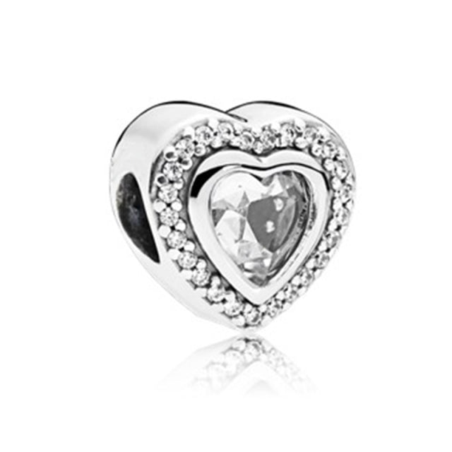 Silver Color Lucky Cat Safety Chain Dog Paw Crown Owl Love Pendant Fit Pandora Charms Bracelets DIY Women Original Beads Jewelry