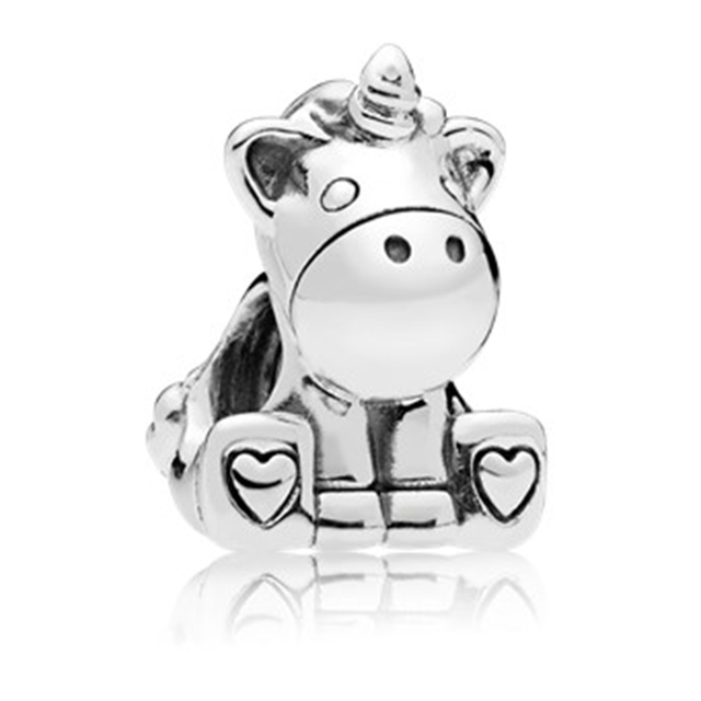 Silver Color Lucky Cat Safety Chain Dog Paw Crown Owl Love Pendant Fit Pandora Charms Bracelets DIY Women Original Beads Jewelry