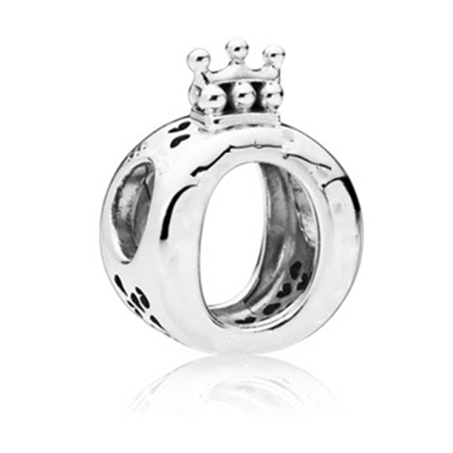 Silver Color Lucky Cat Safety Chain Dog Paw Crown Owl Love Pendant Fit Pandora Charms Bracelets DIY Women Original Beads Jewelry