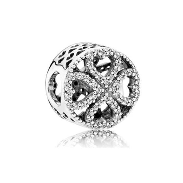 Silver Color Lucky Cat Safety Chain Dog Paw Crown Owl Love Pendant Fit Pandora Charms Bracelets DIY Women Original Beads Jewelry