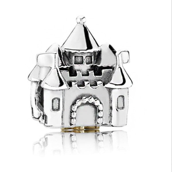 Silver Color Lucky Cat Safety Chain Dog Paw Crown Owl Love Pendant Fit Pandora Charms Bracelets DIY Women Original Beads Jewelry