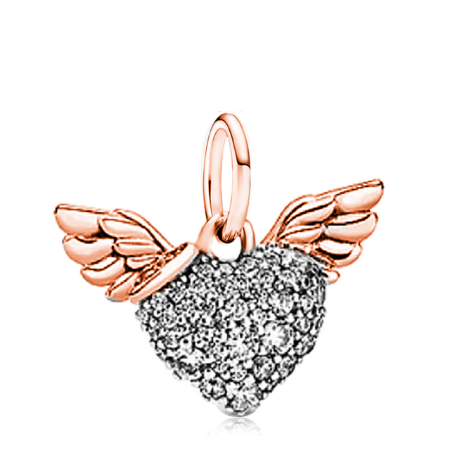 Silver Color Lucky Cat Safety Chain Dog Paw Crown Owl Love Pendant Fit Pandora Charms Bracelets DIY Women Original Beads Jewelry